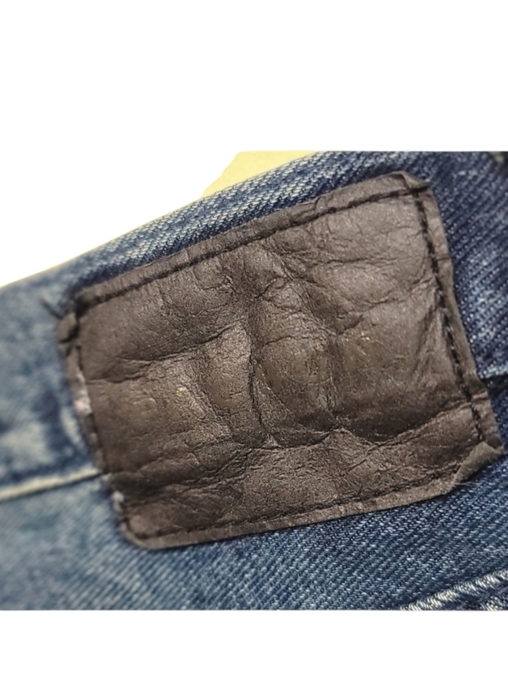 PACSUN Men's Washed Blue Denim Moto Shorts - Picture 6 of 6
